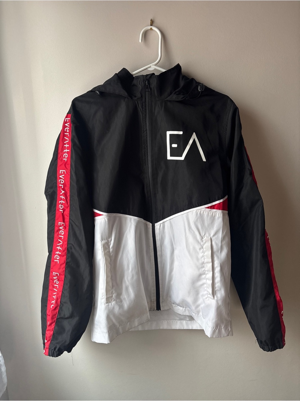 Ever After Black & White Rain Jacket
